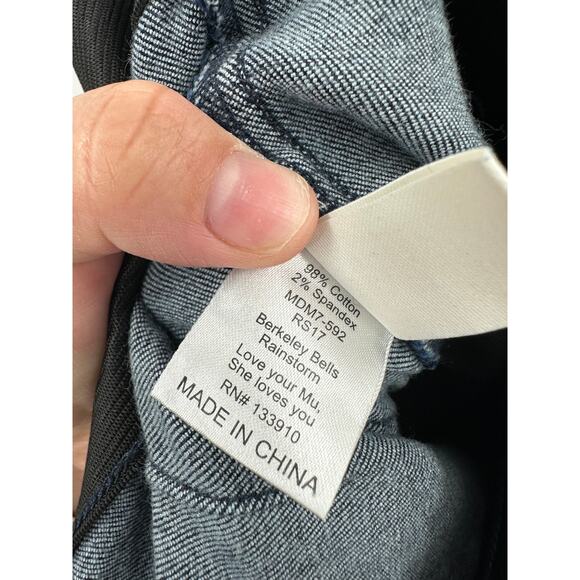 Show Me Your Mumu Berkeley Bell Bottoms Flared Distressed Jeans High Rise Small - Picture 7 of 13